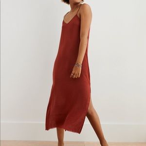 Aerie Bronze Slip Dress